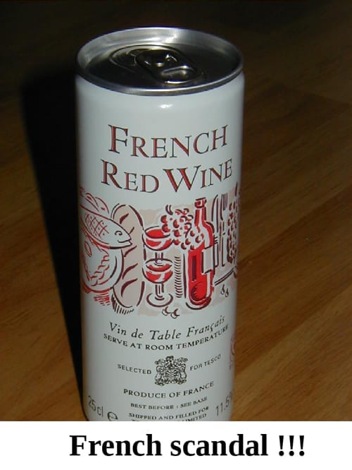 French Red wine